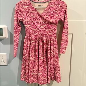 Mini Boden pink Butterfly Print Dress